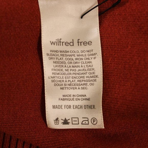 Women's V-Neck Sweater - Rust - Picture 4 of 5